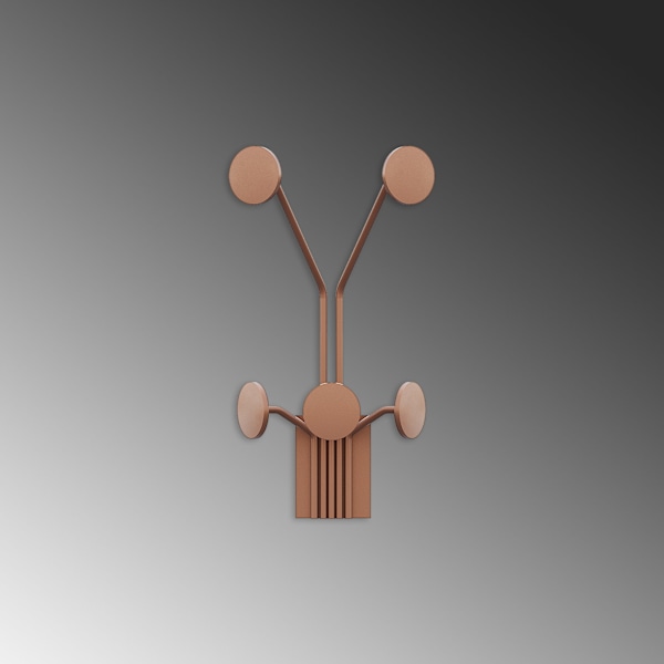 Metalline seinäkoukku Giraffe-C