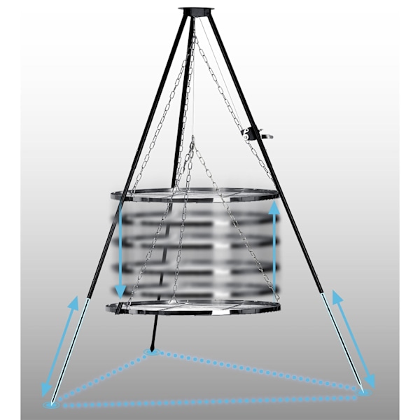 Stativ eldgaller 80 cm Berdsen BD-884