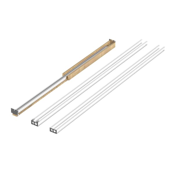 Dörrkarmsats i fickformat, 60–76 cm dörr, mjukstängande skena