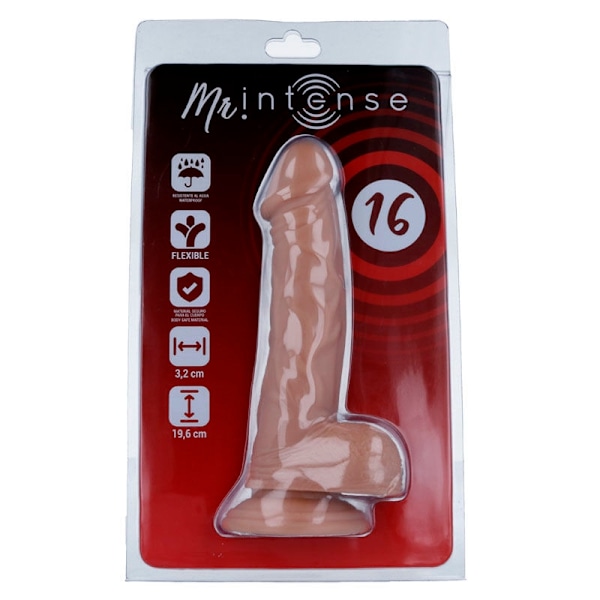 Mr Intense - 16 Realistisk Pik 19,6 Cm -O- 3,2 Cm