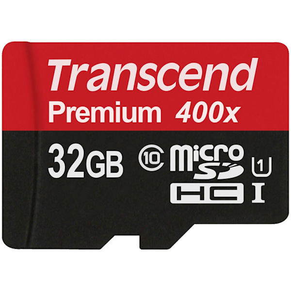 Transcend 32 GB microSDHC Class 10 UHS-I 400x minneskort