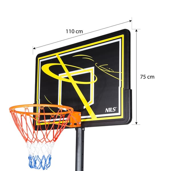 Basketbåge – justerbar höjd, inomhus/utomhus