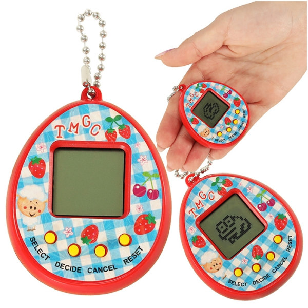 Toy Tamagotchi elektronisk æg spil rød