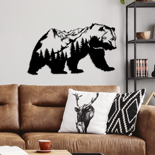 Dekorativt metallväggstillbehör Orso-1