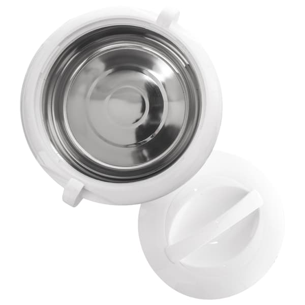 Mattermos i plast og rustfrit stål, holder på varmen i 2 timer