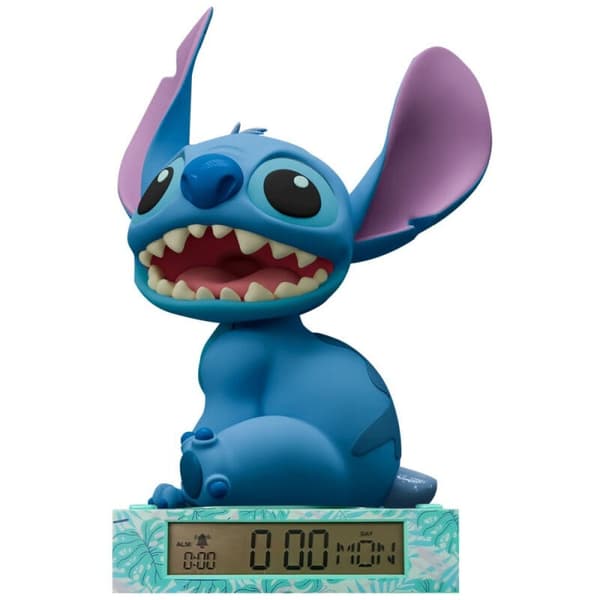 3D-lamppu herätyskellolla, Disney Stitch Design
