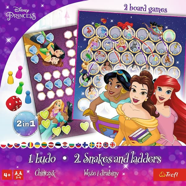 Trefl Disney Princess -lautapeli 2 in 1
