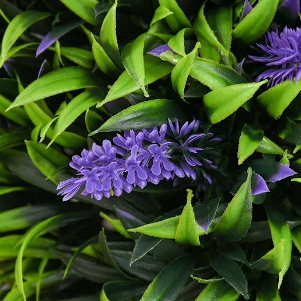 Konstgjorda växter Set om 2, UV-resistent konstgjord växt i blomkruka, 70 cm krukväxt med lavendel för vardagsrum, trädgård