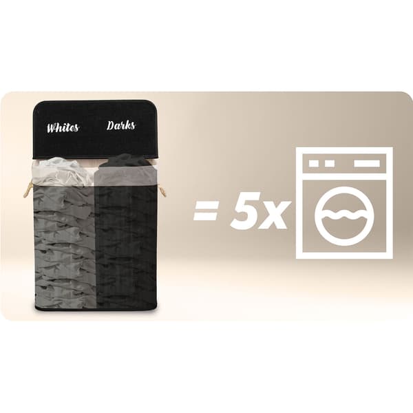 Bambu tvättkorg med lock 100 l Massido