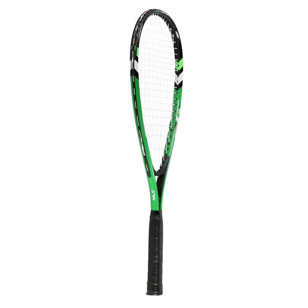 Crossminton-setti, jossa 2 mailaa, sulkapallot, vihreä kansi