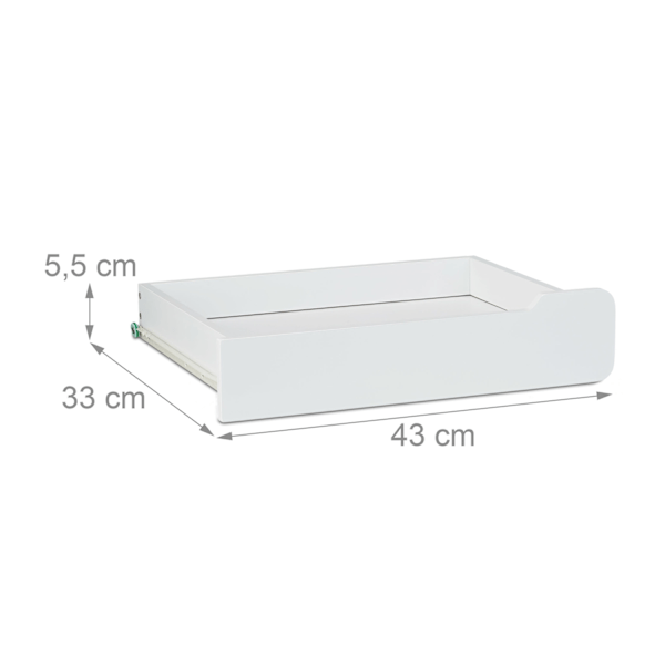 Skrivbord med lådor i vitt