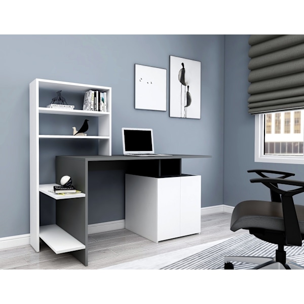 Studiebord Melis - Hvid, antracit