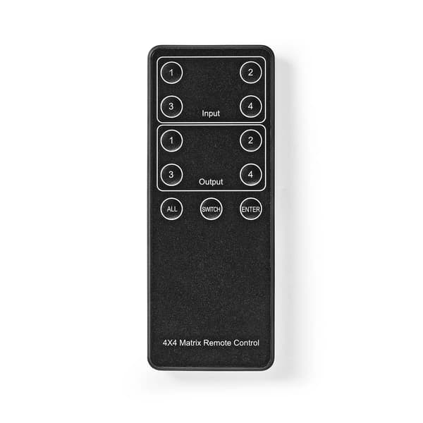 4x4 HDMI Matrix Switch, 4K@60Hz, Fjärrkontroll