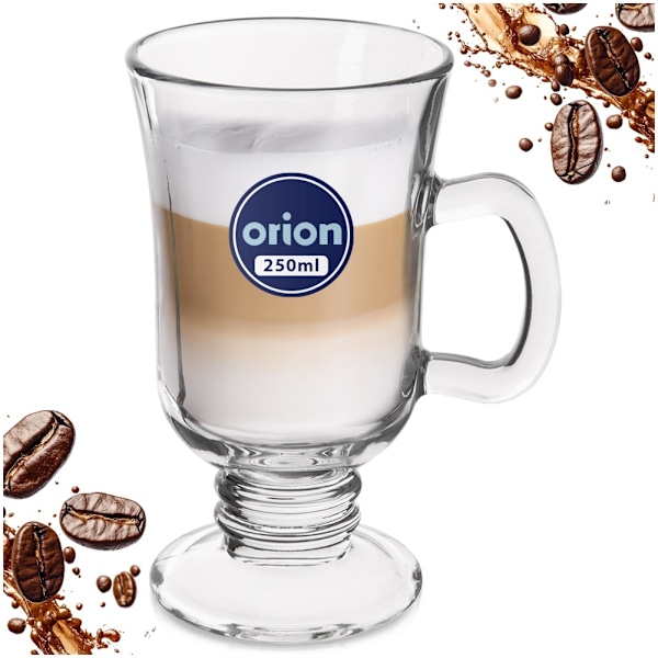Kaffe latte glas 250 ml