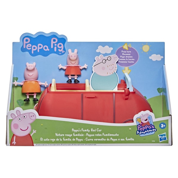 PEP PEPPAS PERHE PUNAINEN AUTO