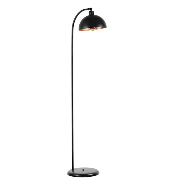 Gulvlampe Azra Siyah Retro Başlıklı Lambader