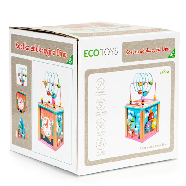Træ pædagogisk terning, ECOTOYS mula sorterer