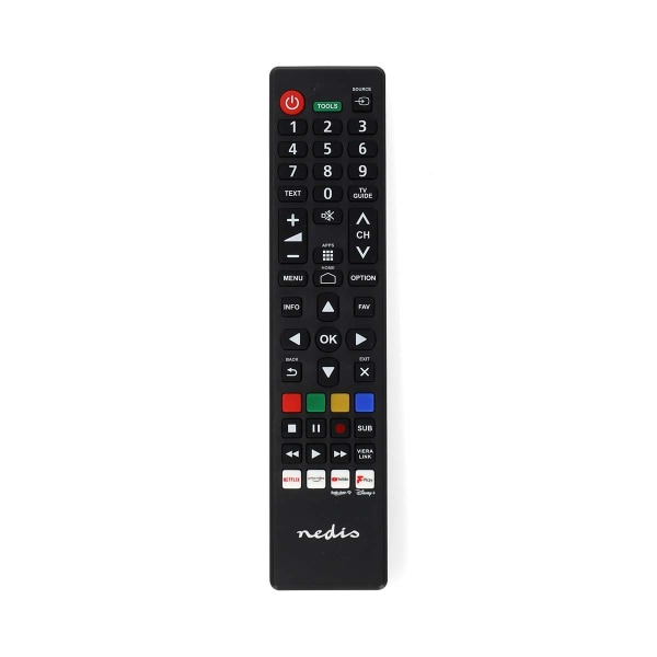 Kaukosäädin | Sopii laitteeseen: Panasonic / Sharp | Esiohjelmoitu | 1 Laite | Amazon Prime / Disney + Button / Netflix -näppäin / Rakuten TV Button /