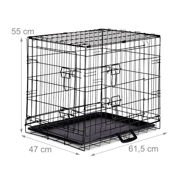 Vikbar hundbur stl S-XXL