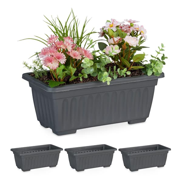 Blomlåda med 4 smala blommor
