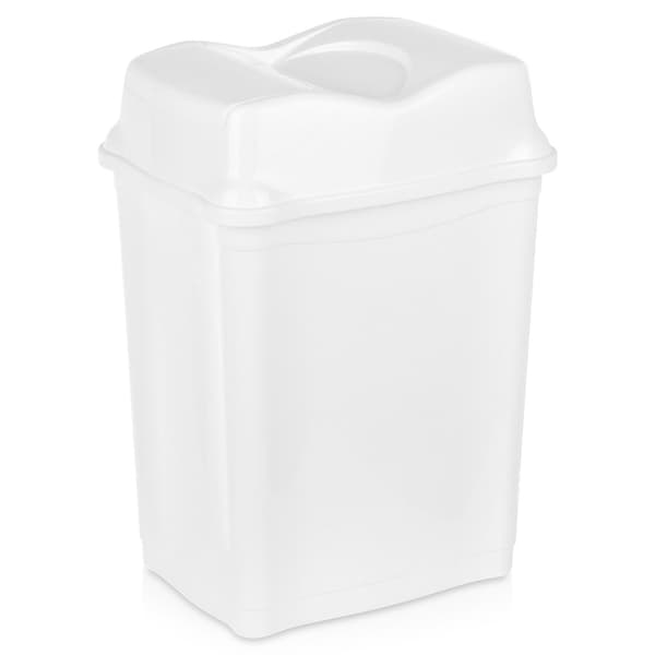 Plastsoptunna vit 28 l