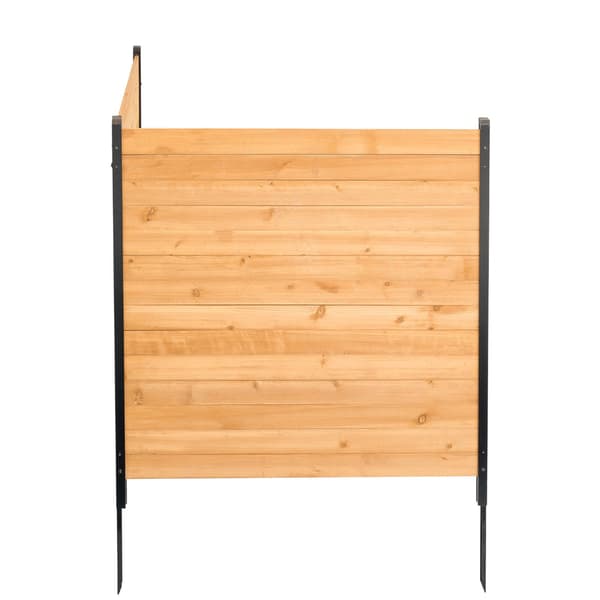 Träskärm för insynsskydd, 2 paneler 91 x 102 cm