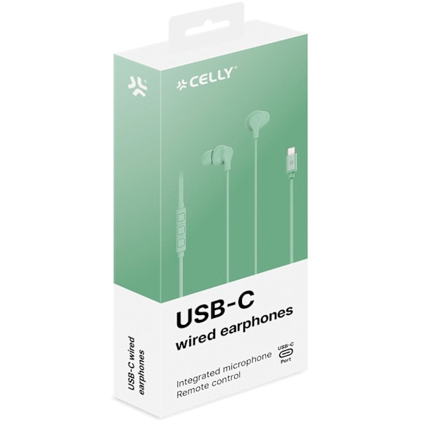 Hörlurar In-Ear Kabel USB-C UP1600 Ljusgrön