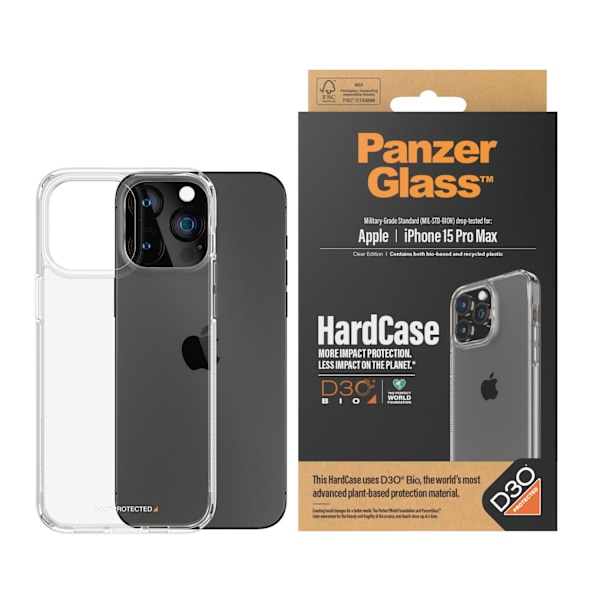 PanzerGlass™ | Kovakotelo - Takakansi matkapuhelimelle - Läpinäkyvä | Apple iPhone 15 Pro Max