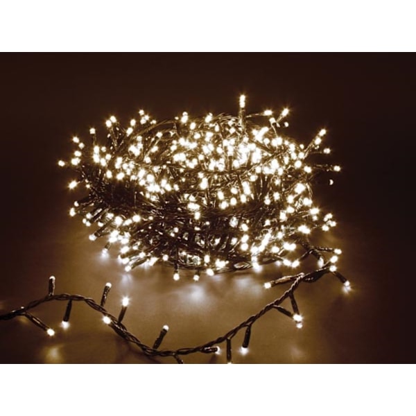 Shimmerlight Led - 16 M - 740 varmhvide lamper - Grøn ledning - Modulator - 24 V