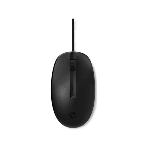 HP 125 - Mus - kabel - USB - sort