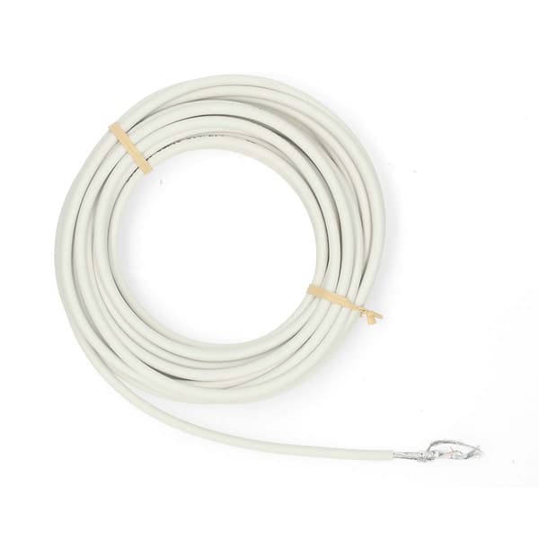 20m dobbeltskærmet koaksialkabel, PVC, hvid