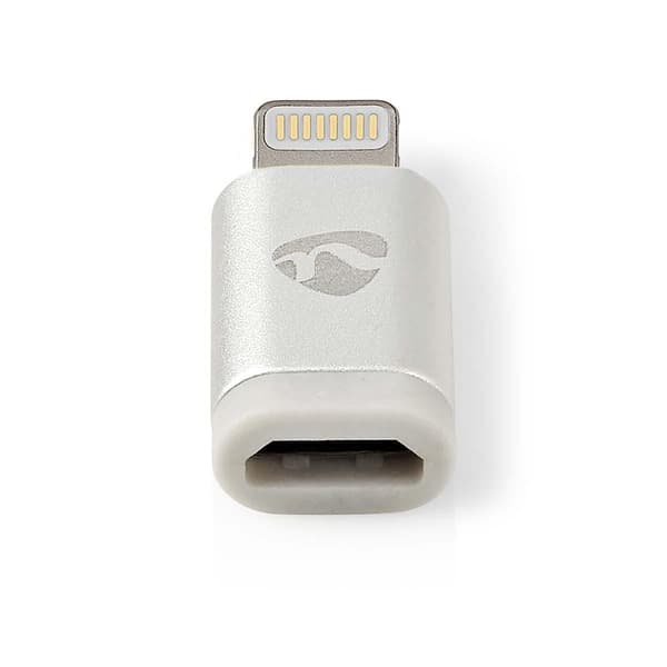 Lightning Adapter | Apple Lightning 8-pin | USB Micro-B Hun | Guldplateret | Runde | Aluminium