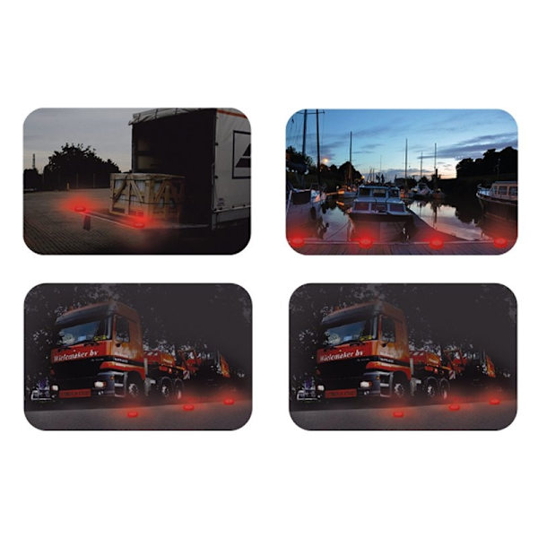 Advarselsskive 16+8LED orange