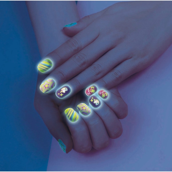 Crazy Chic Nagelkit - Glow In The Dark multifärg