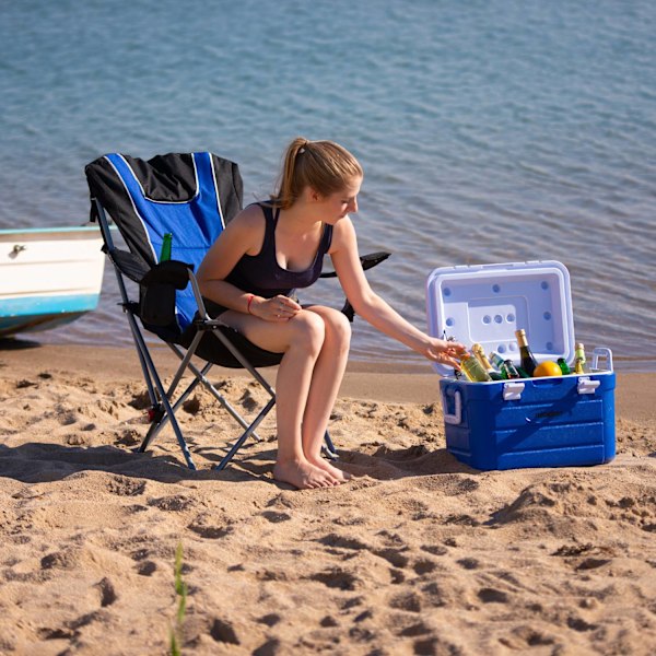 Sammenklappelig campingstol med polstring