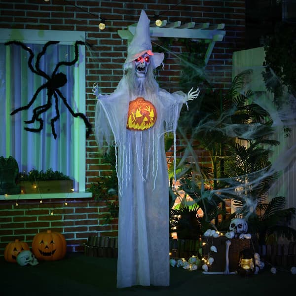 Halloween-spökdekoration med rörelsesensor och LED-lampor