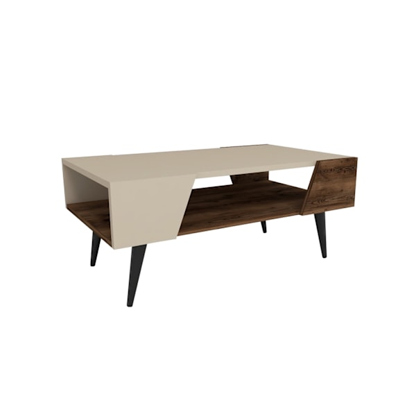 Soffbord Aren - Beige, Ljus Valnöt