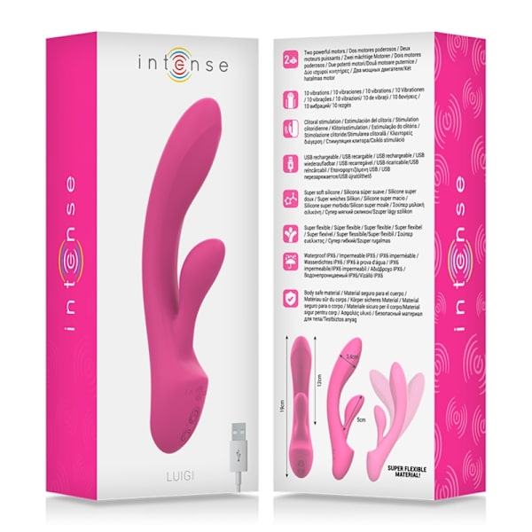 Intense - Luigi Rabbit Vibrator Pink Flydende Silikone