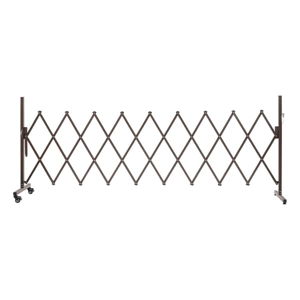 Udvidelig sikkerhedsbarriere 3 meter, foldbar, låsbare hjul