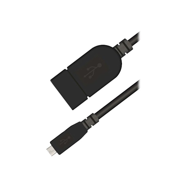 Sinox i-Media - USB-adapter - USB (hun) til Micro-USB Type B (han) - USB 2.0 - 20 cm - sort