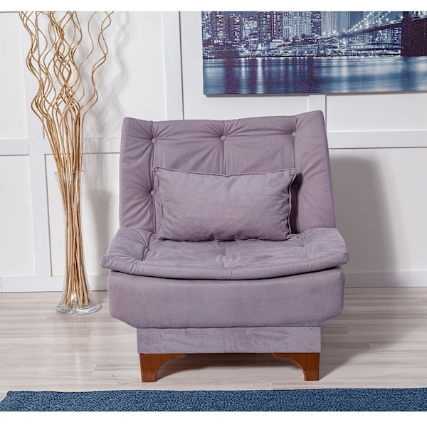 Wing Chair Kelebek Berjer - Grå