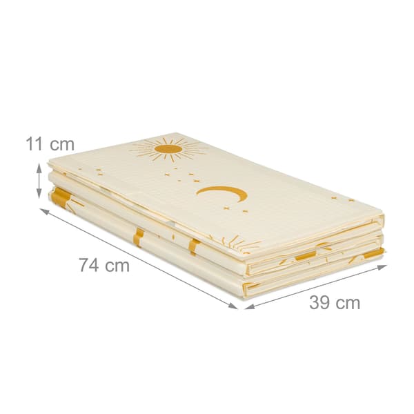 Foldbar babylegemåtte – Suns and Moons Design
