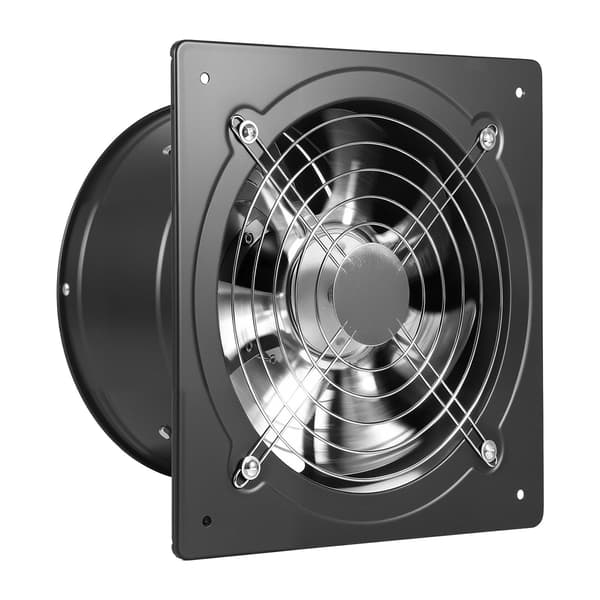 10-tommer vægmonteret udsugningsventilator, 988 CFM, hastighedskontrol
