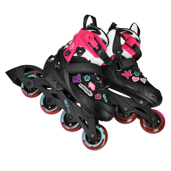 Inlines, Rosa, Storlek L (40-43), ABEC-5 Kullager