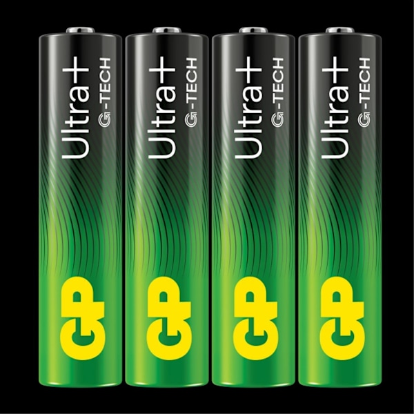 GP Ultra Plus Alkaline AAA-batteri, 24AUP/LR03, 4-pak