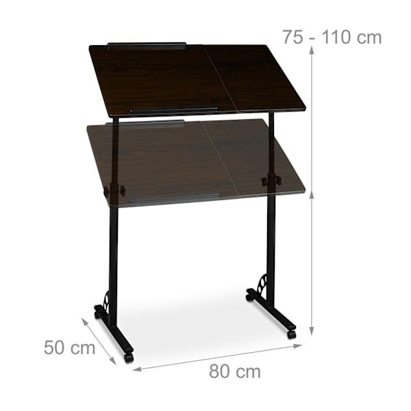 Stort justerbart laptopbord