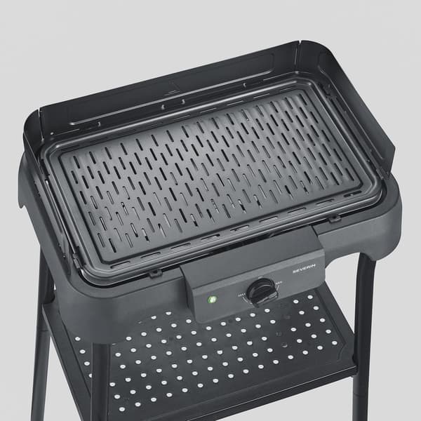 Elektrisk bordgrill med stativ og grillplade, 2000W