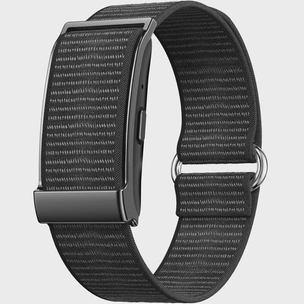 Fitnesstracker, uden display, sort og sølv, 25 dages batteri