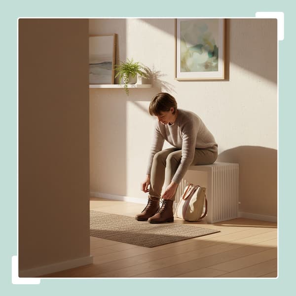 Bambubänk – Minimalistisk, rygglös, kompakt design