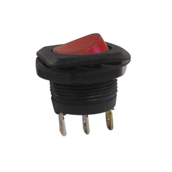 Power Rocker Switch 5A-250V Spst On-Off - Punaisella neonvalolla